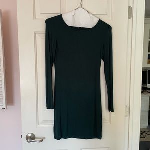 Lulu’s Green Long Sleeved Bodycon Dress